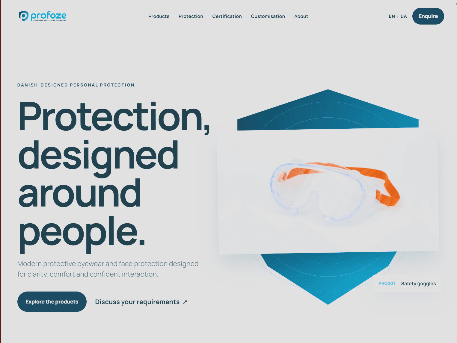 Profoze homepage
